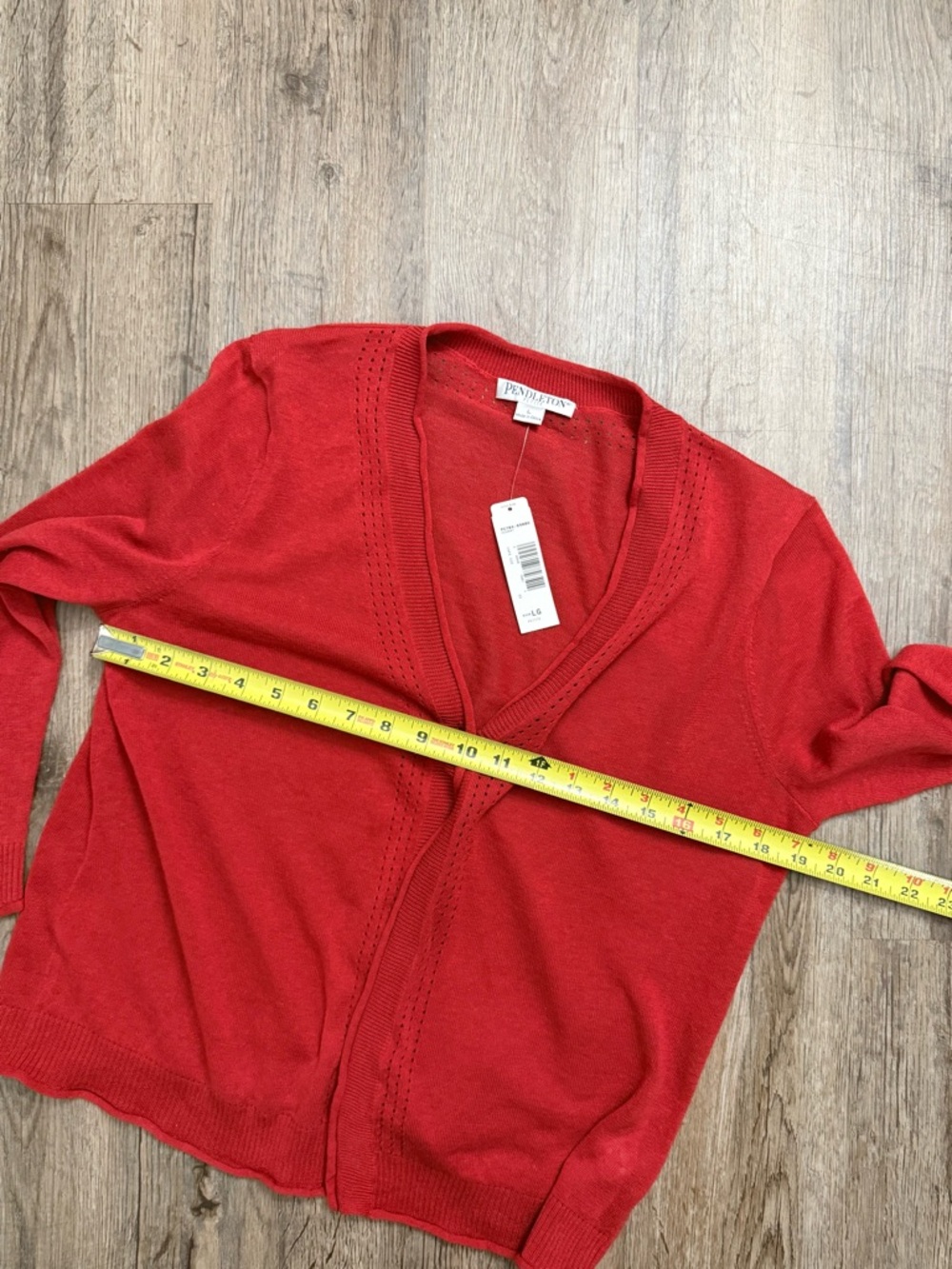Pendleton • Linen/Cotton One Button Cardigan - Picture 10 of 11